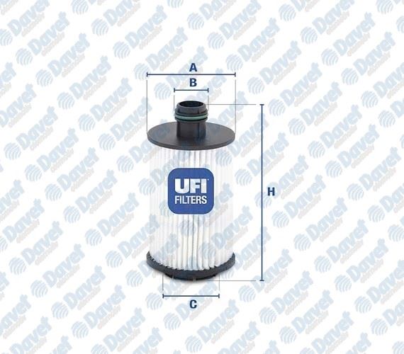 UFI 2508800 Yag Filtresi Opel Antara 2.2cdti 11-> Chevrolet Captiva 2.2d 2.4d Cruze 2.0 Vcdi 11-> ***Oe***